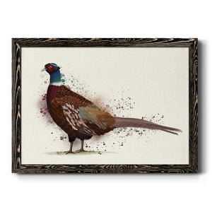 Pheasant Splash 1-Premium Framed Canvas - Ready to Hang