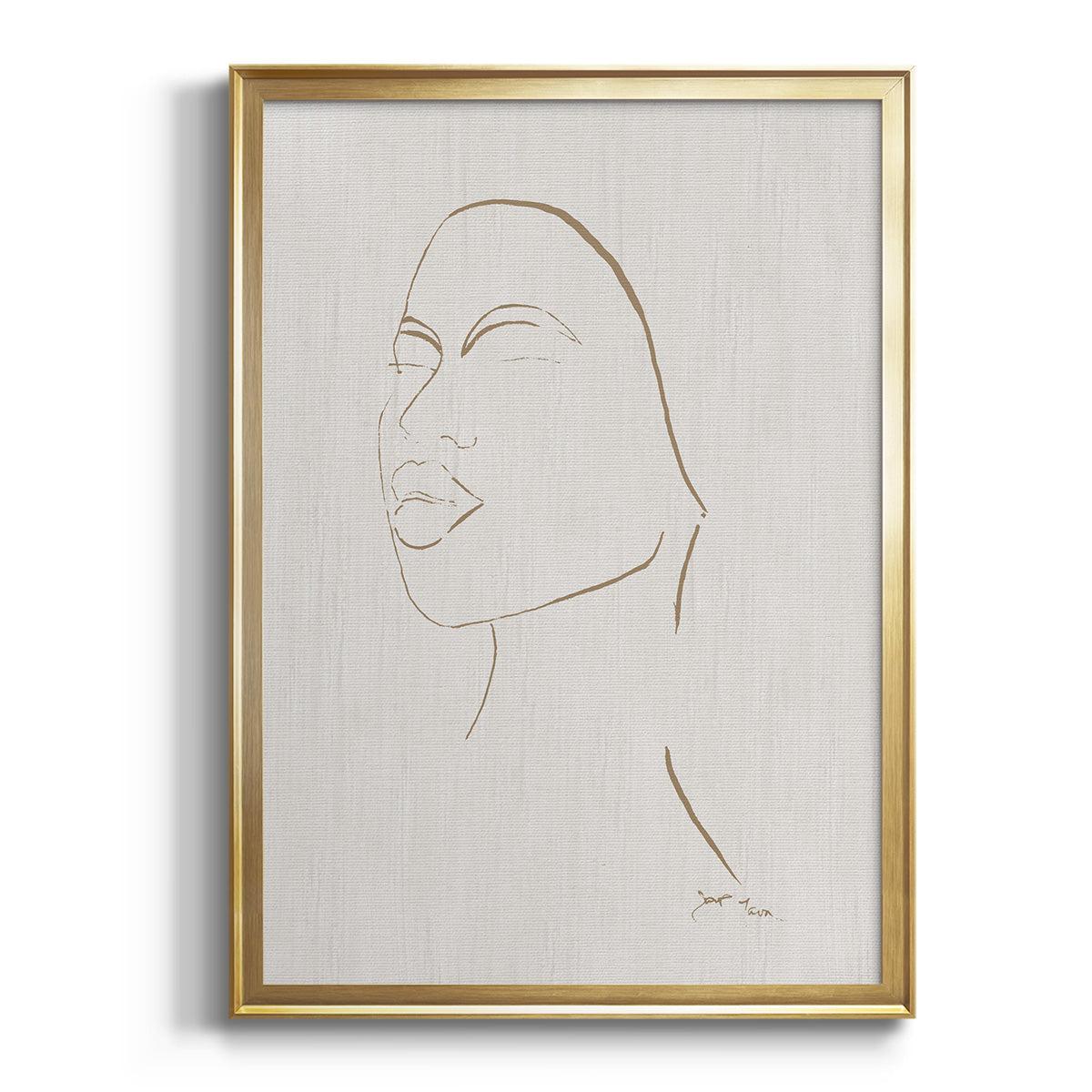 Portrait Sketch II Premium Framed Print - Ready to Hang