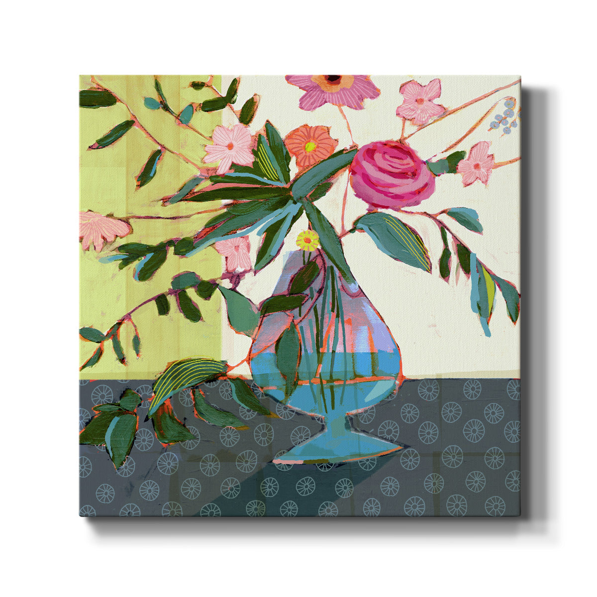 Fanciful Flowers II -Premium Gallery Wrapped Canvas - Ready to Hang