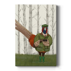 Pheasant Shooting Party 7 Premium Gallery Wrapped Canvas - Ready to Hang