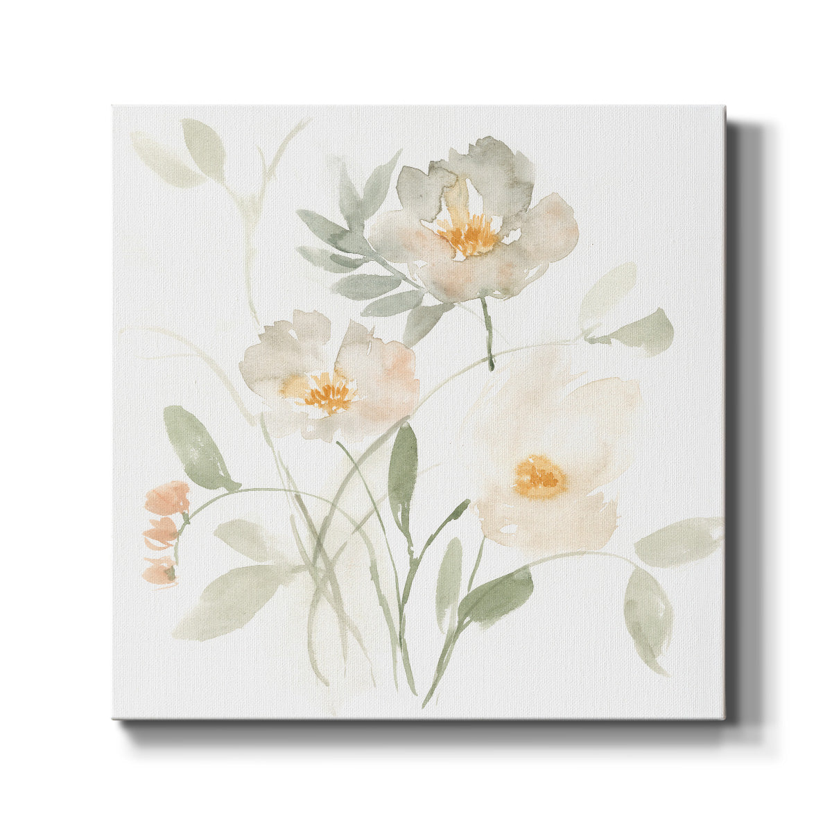 Whispering Petals II-Premium Gallery Wrapped Canvas - Ready to Hang