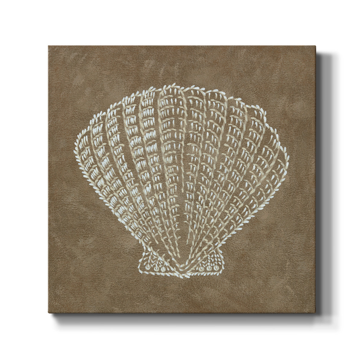 Embroidered Shells III - Canvas Art Print