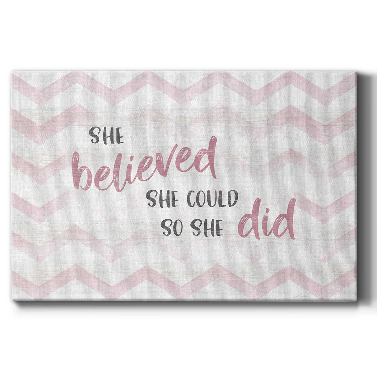 Believed She Could - Canvas Art Print