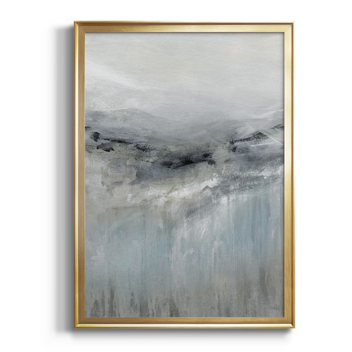 Soft Half Shell I - Modern Framed Canvas Print