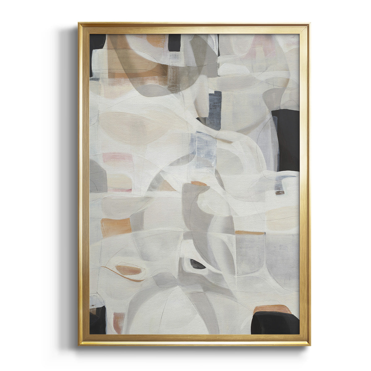 Sepia Botanical Journal I - Modern Framed Canvas Print