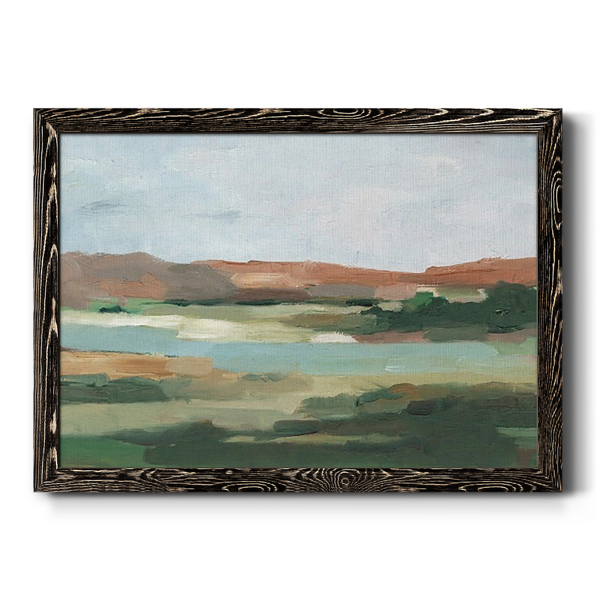 Autumn River Crossing I-Premium Framed Canvas - Ready to Hang