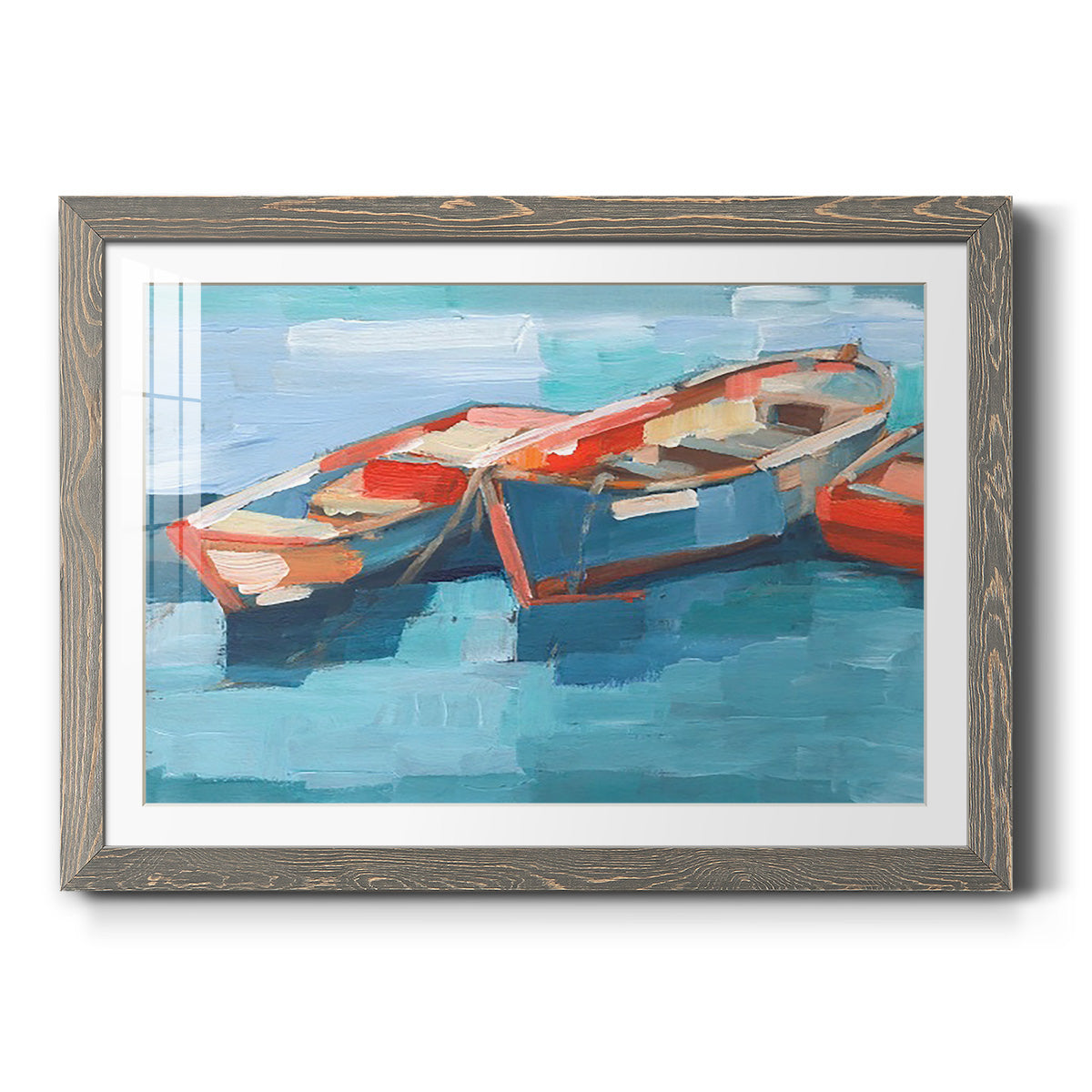 Primary Boats I-Premium Framed Print - Ready to Hang