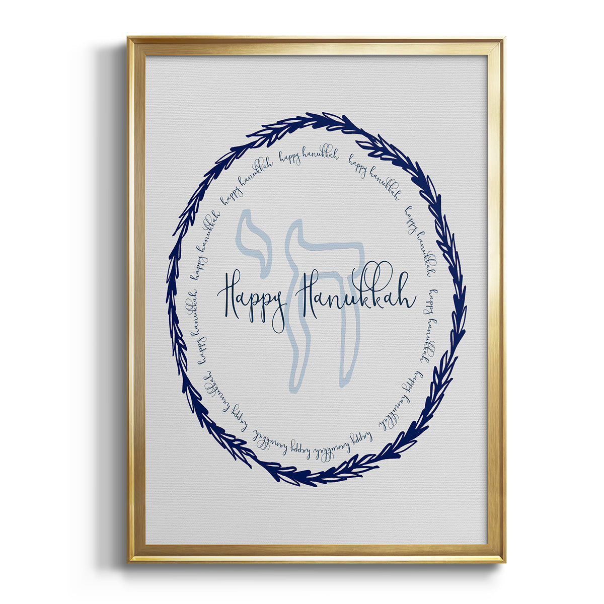Hanukkah Go Round Premium Framed Print - Ready to Hang
