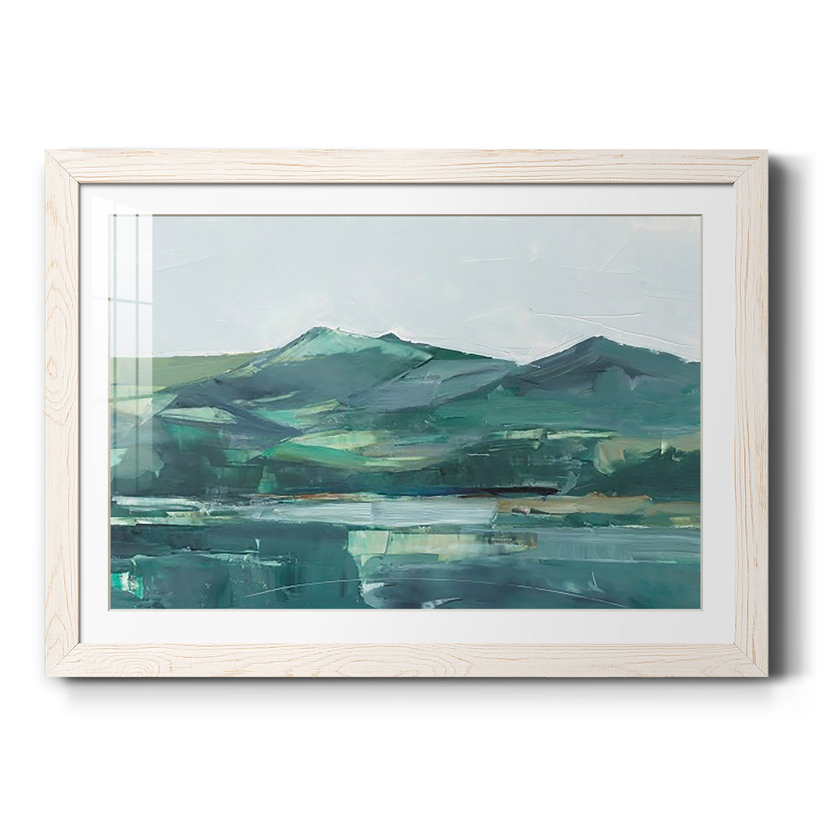 Green Grey Mountains II-Premium Framed Print - Ready to Hang
