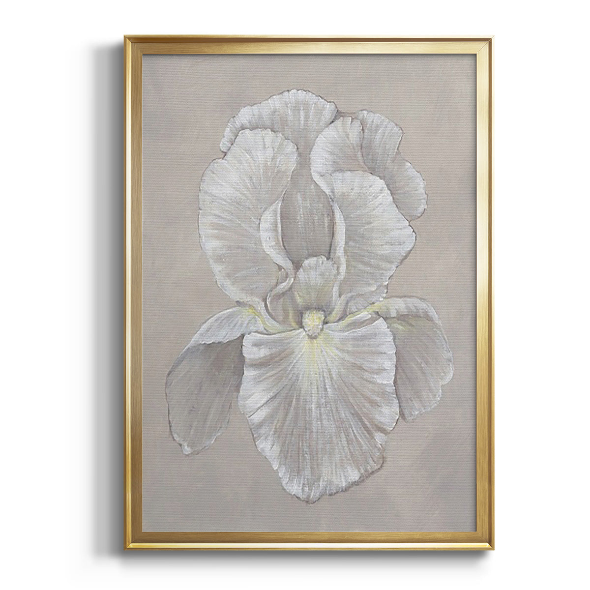 Sepia Botanical Journal I - Modern Framed Canvas Print