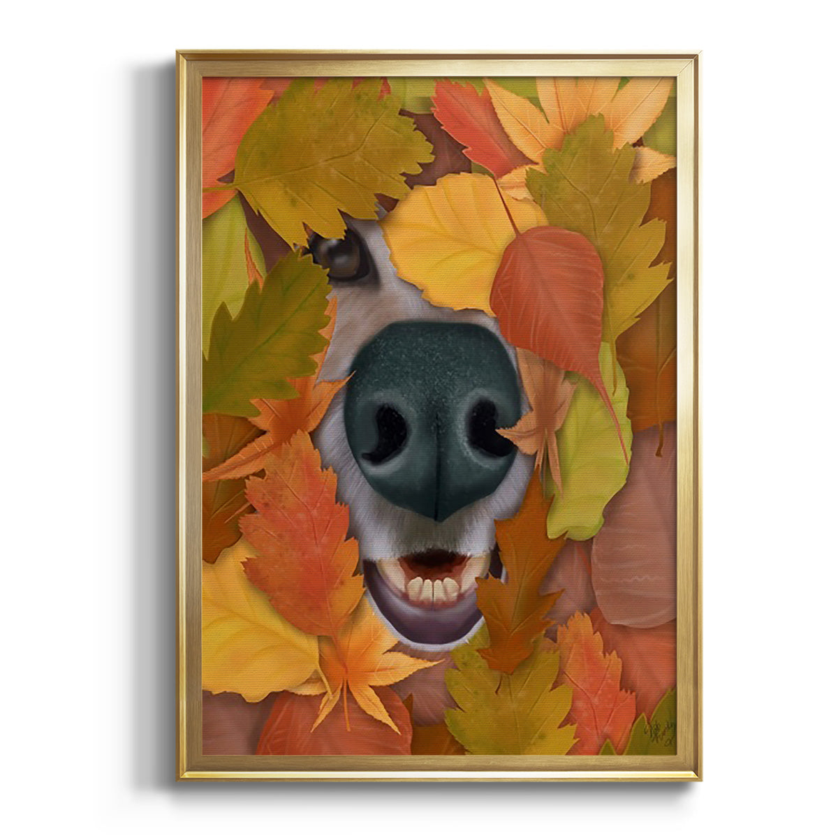 Sniffing Out Autumn Premium Framed Print - Ready to Hang