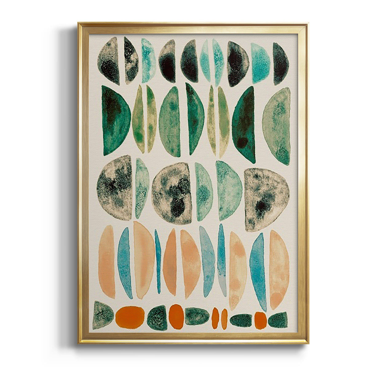 Sepia Botanical Journal I - Modern Framed Canvas Print