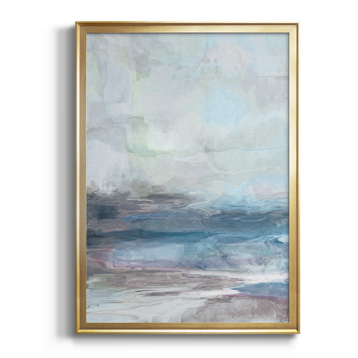 Soft Half Shell I - Modern Framed Canvas Print
