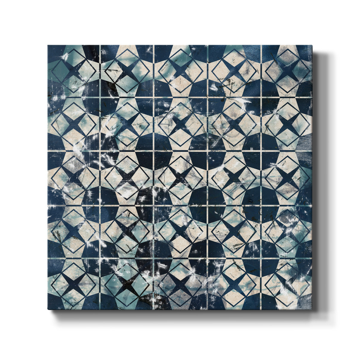 Tile-Dye IX-Premium Gallery Wrapped Canvas - Ready to Hang