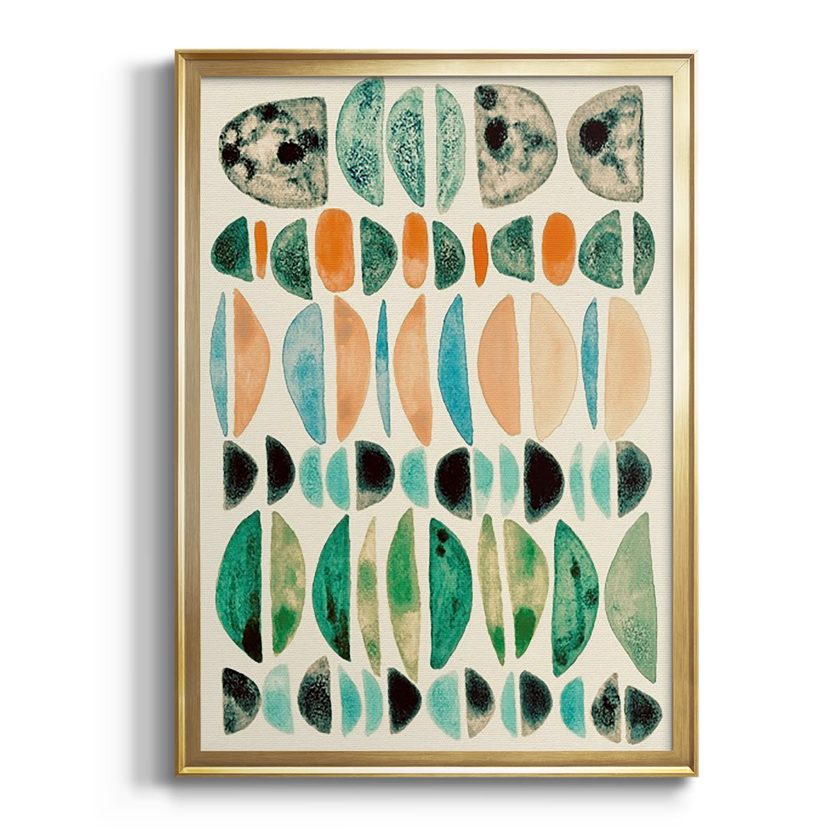 Sepia Botanical Journal I - Modern Framed Canvas Print