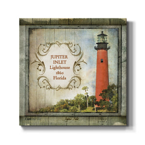 Florida Lighthouse V-Premium Gallery Wrapped Canvas - Ready to Hang