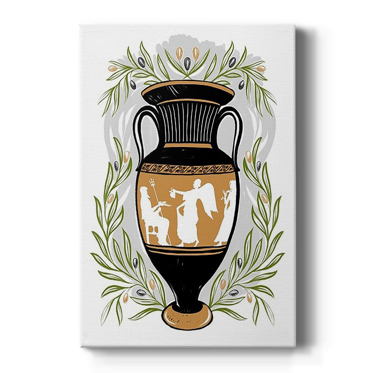 Greek Vases II Premium Gallery Wrapped Canvas - Ready to Hang
