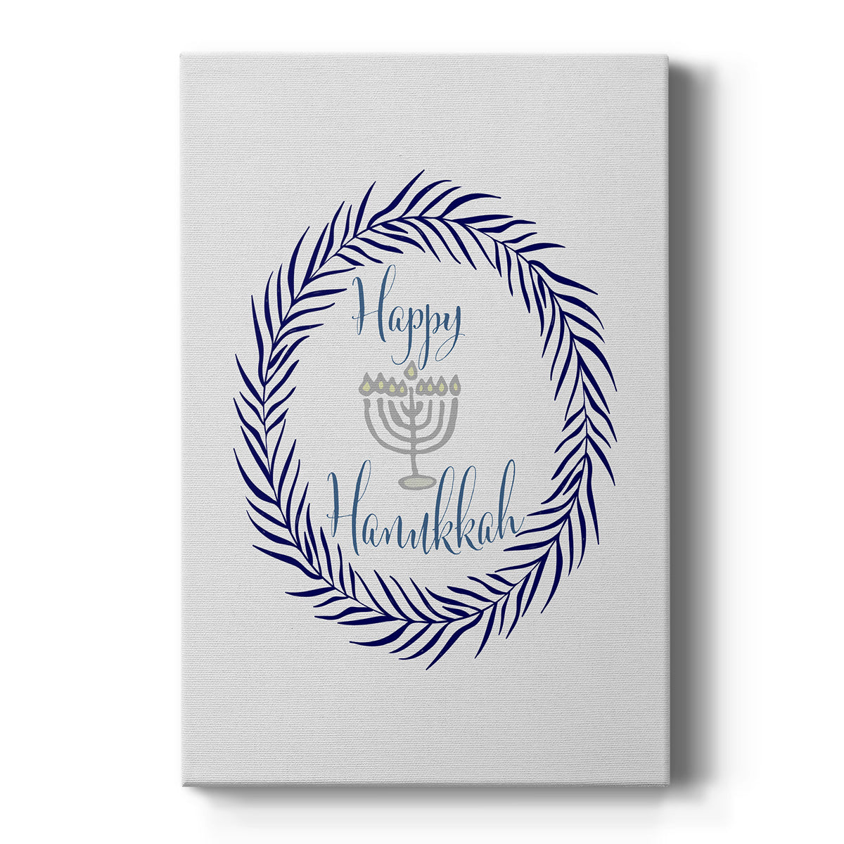 Hanukkah Wreath - Canvas Art Print