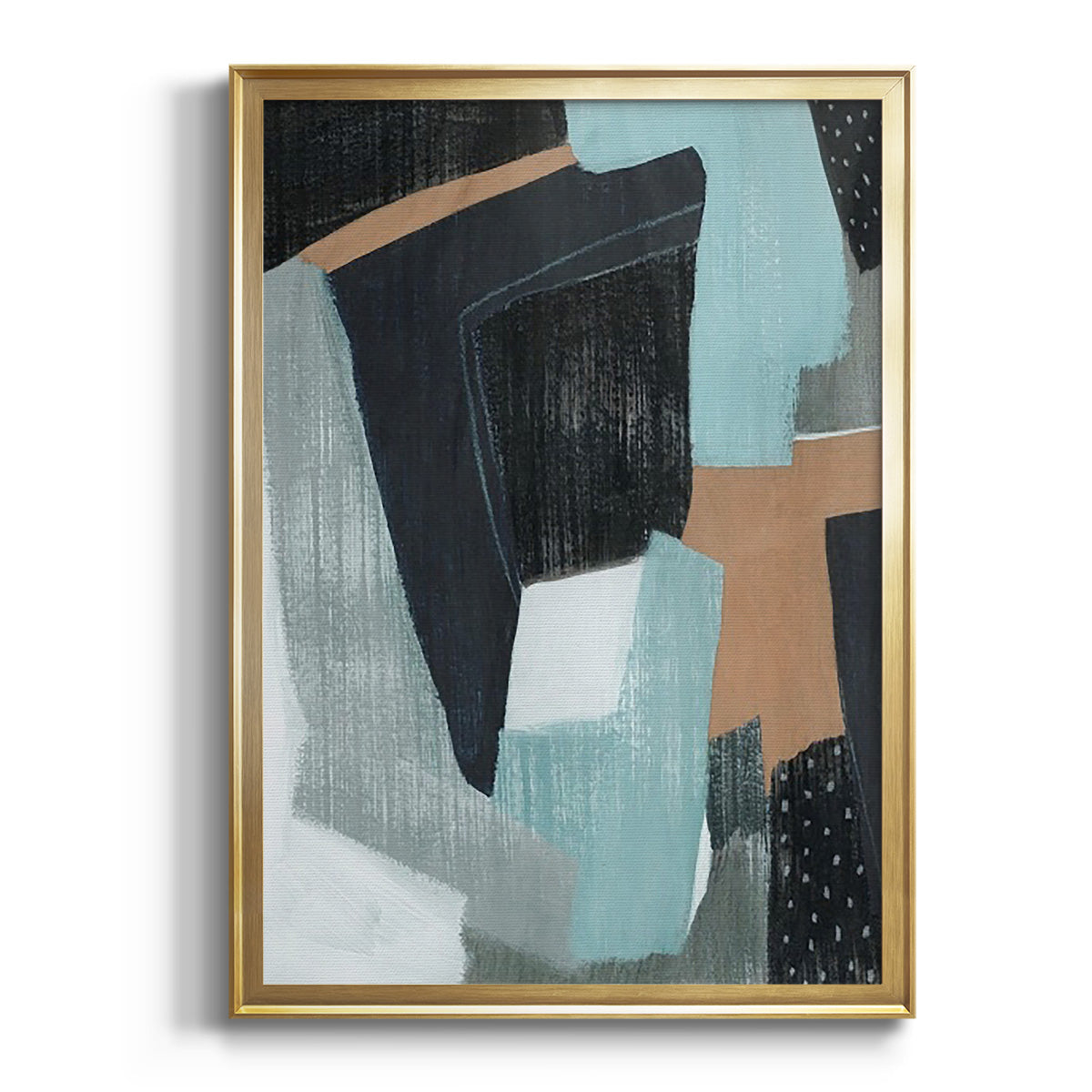 Soft Half Shell I - Modern Framed Canvas Print