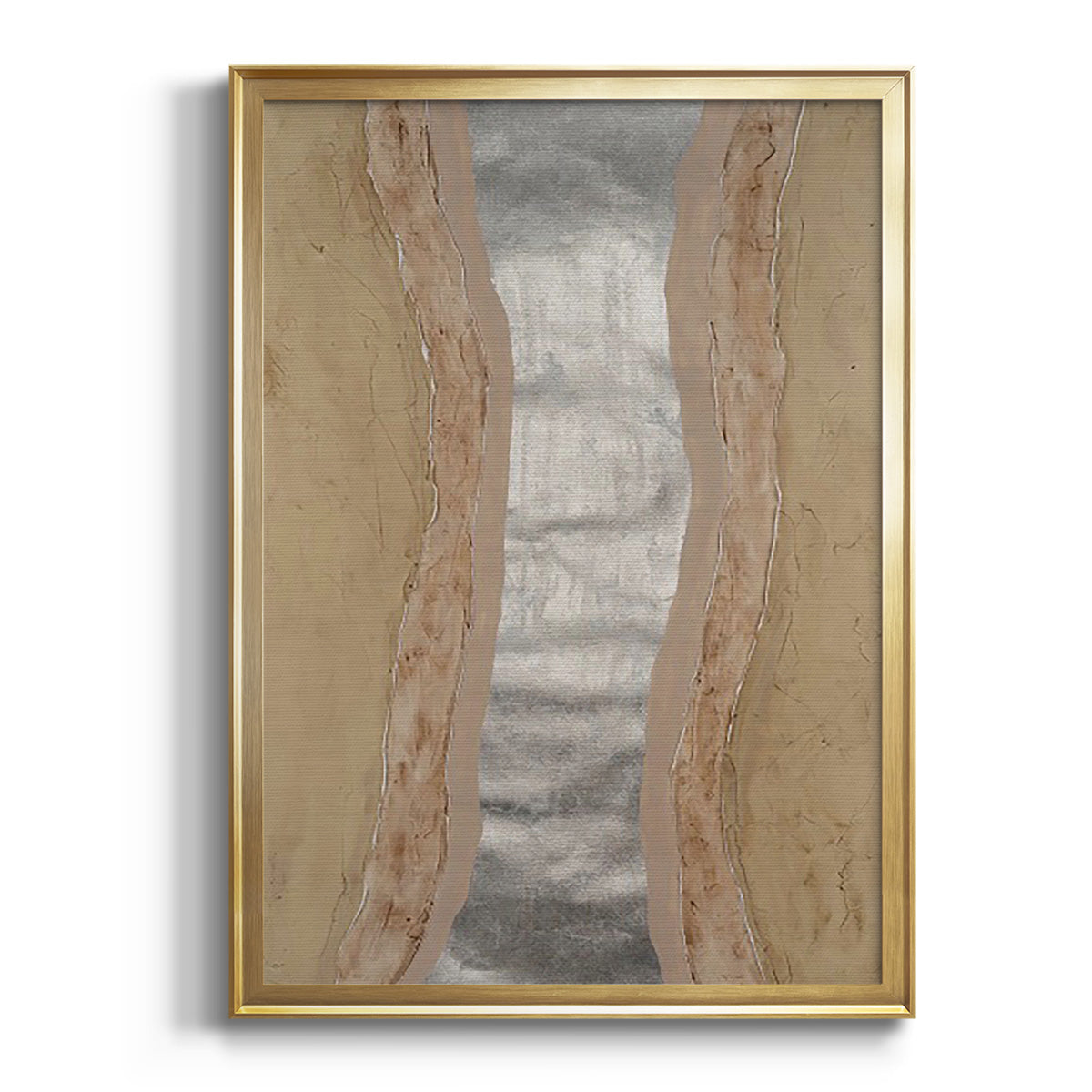 Soft Half Shell I - Modern Framed Canvas Print