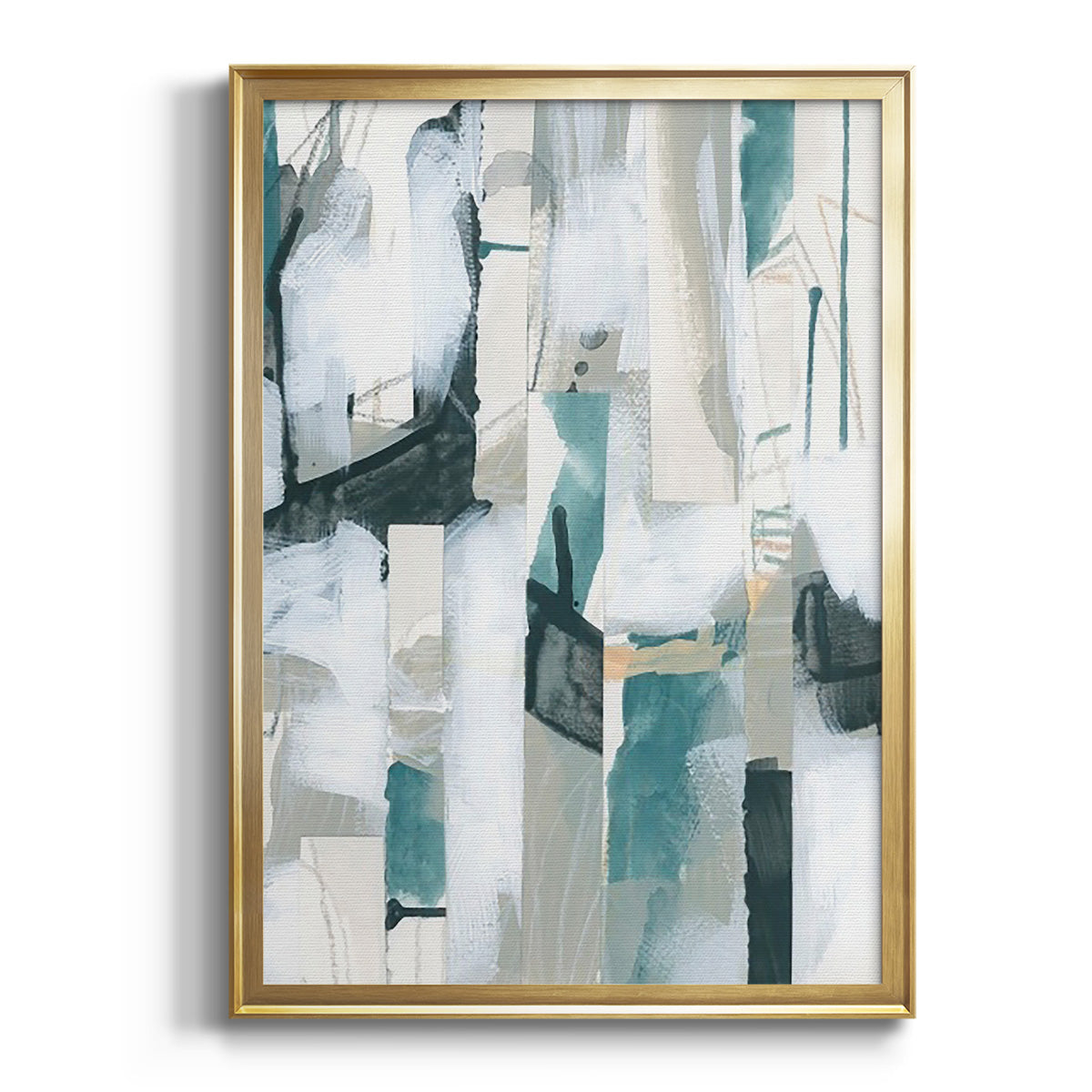 Soft Half Shell I - Modern Framed Canvas Print