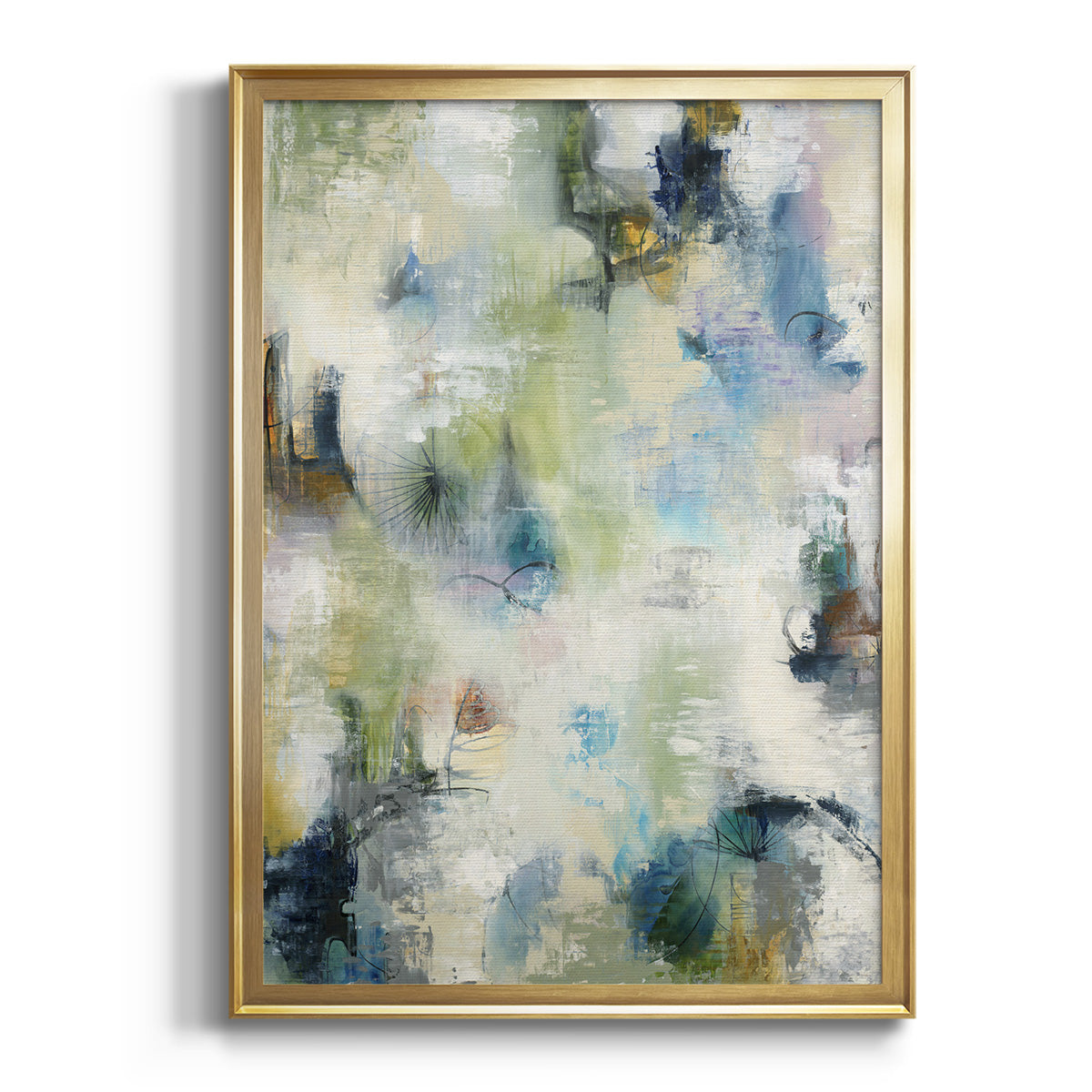 Sepia Botanical Journal I - Modern Framed Canvas Print