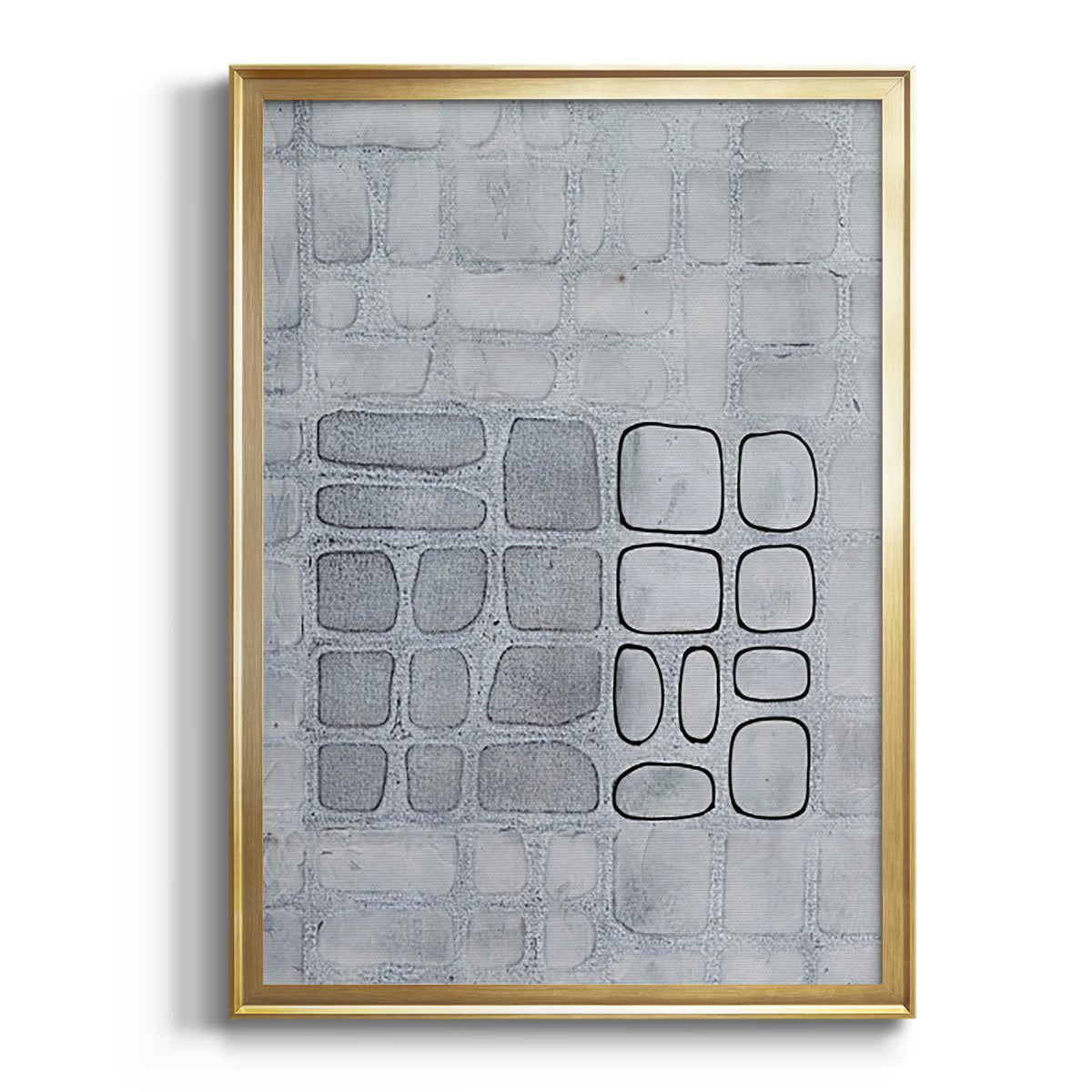 Soft Half Shell I - Modern Framed Canvas Print