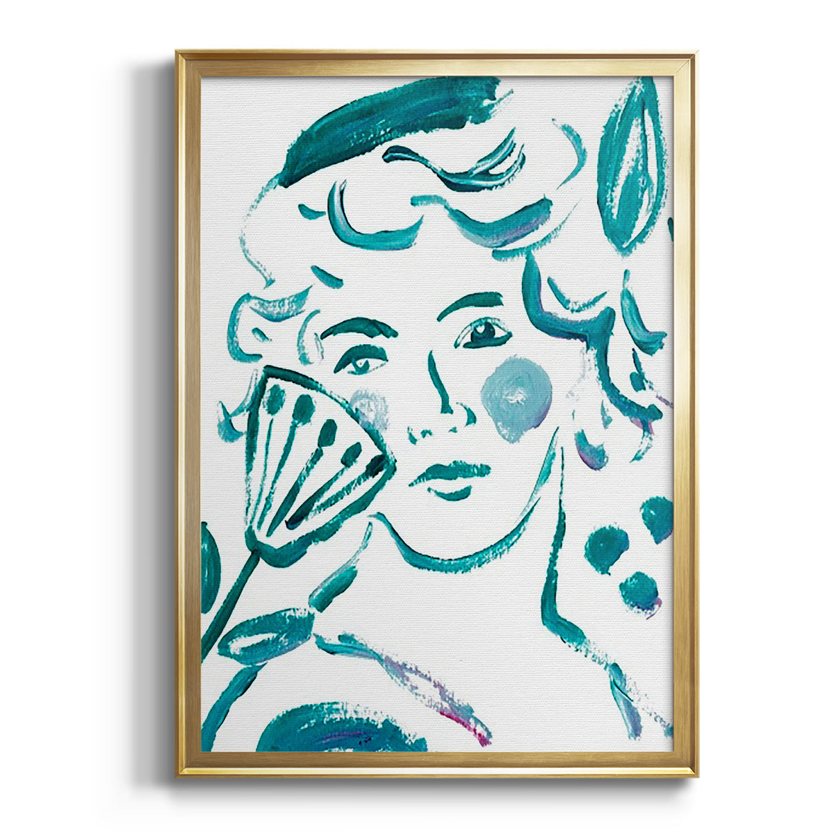 Sepia Botanical Journal I - Modern Framed Canvas Print