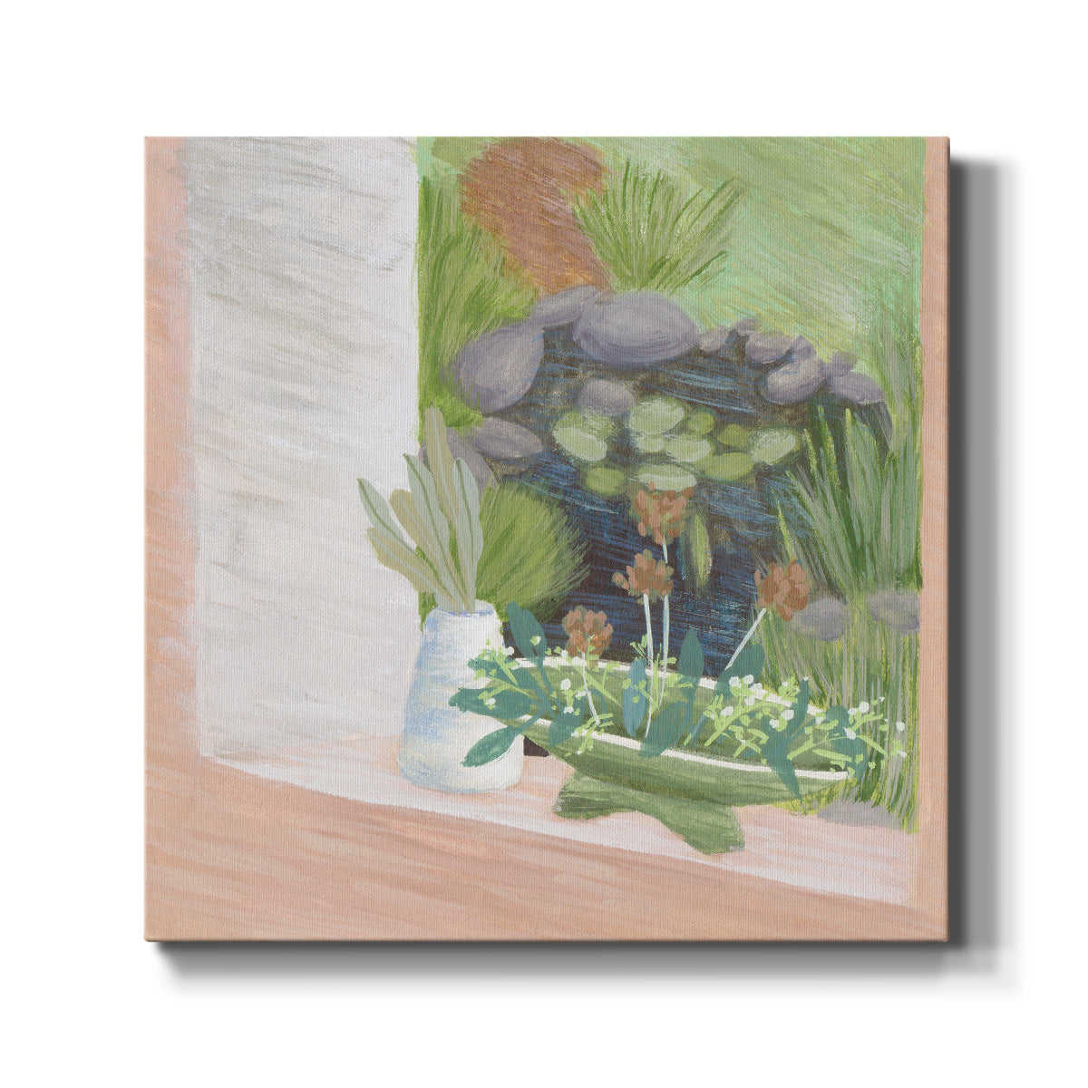 Window Plants II-Premium Gallery Wrapped Canvas - Ready to Hang