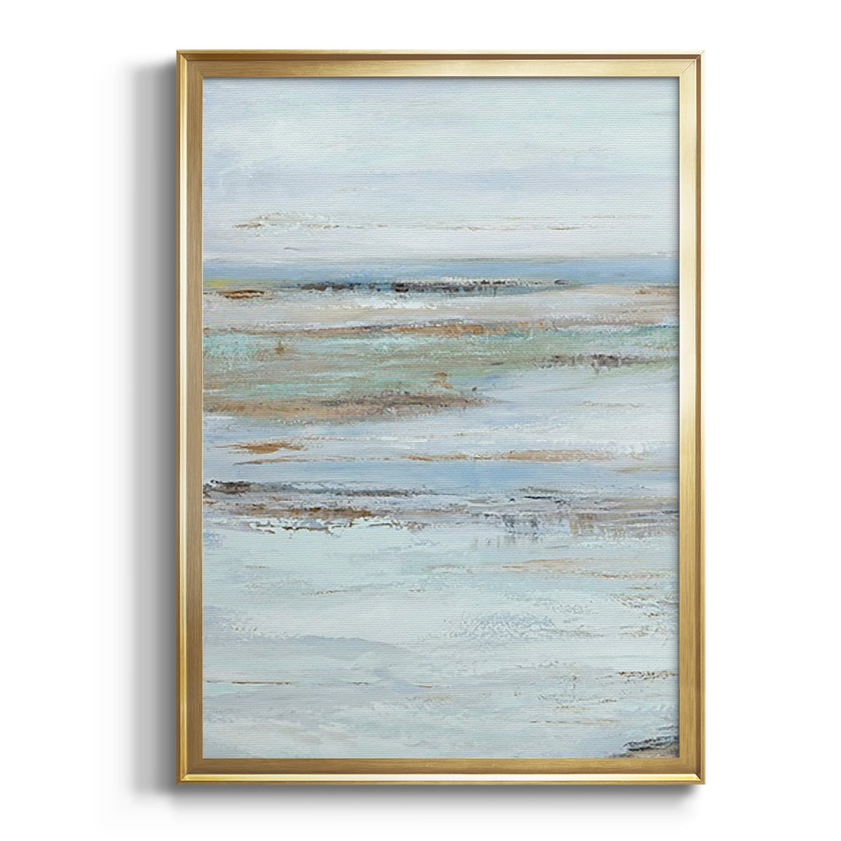 Soft Half Shell I - Modern Framed Canvas Print