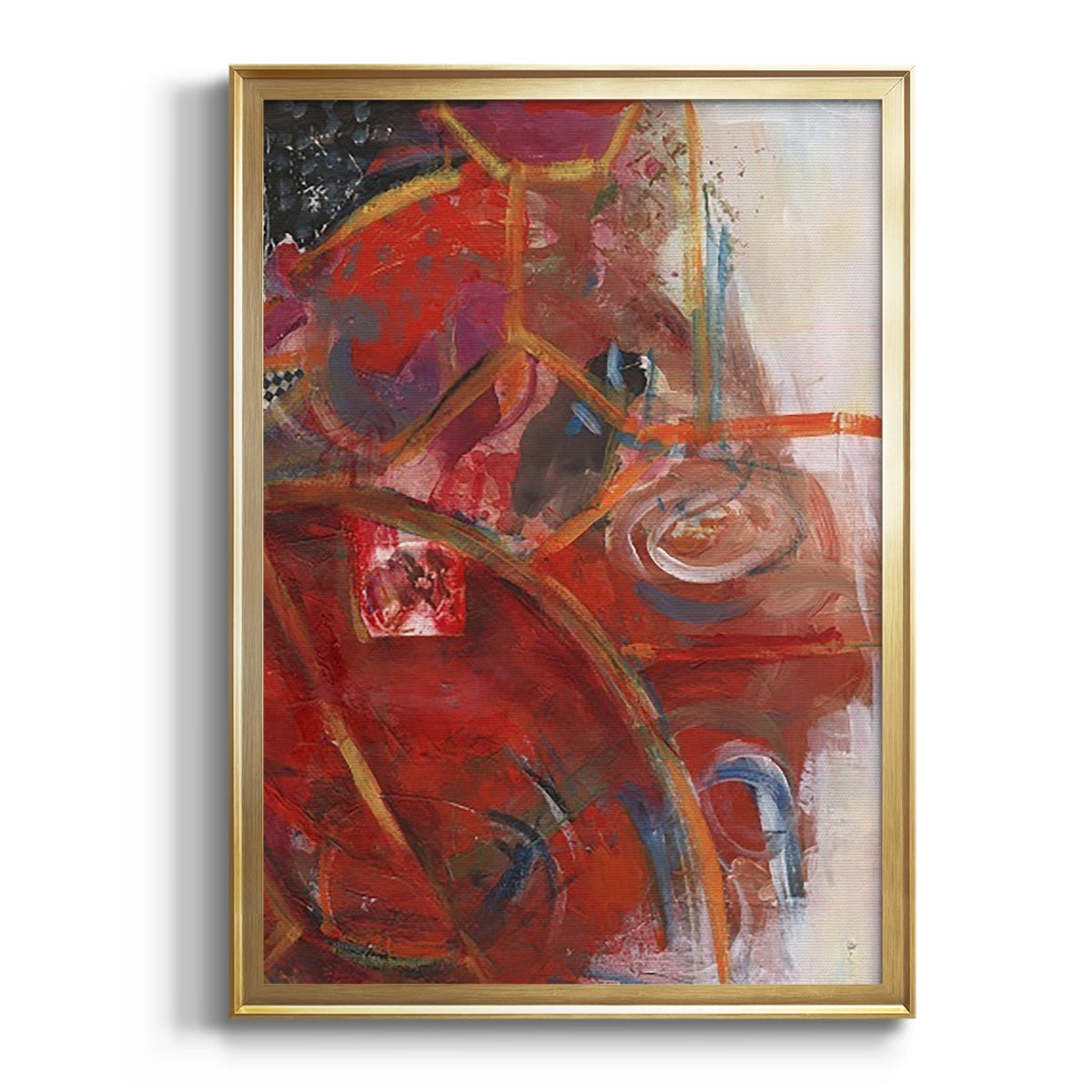 Soft Half Shell I - Modern Framed Canvas Print