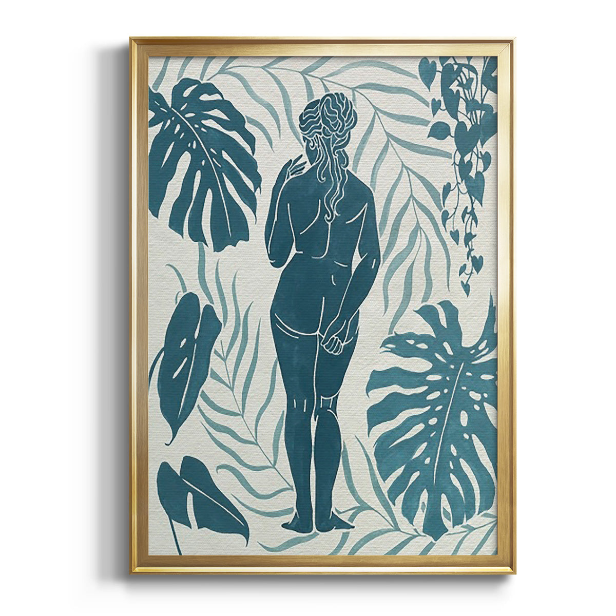 Soft Half Shell I - Modern Framed Canvas Print