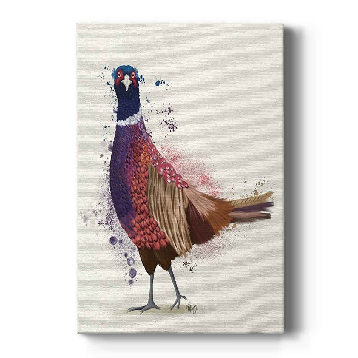 Pheasant Splash 6 - Canvas Art Print