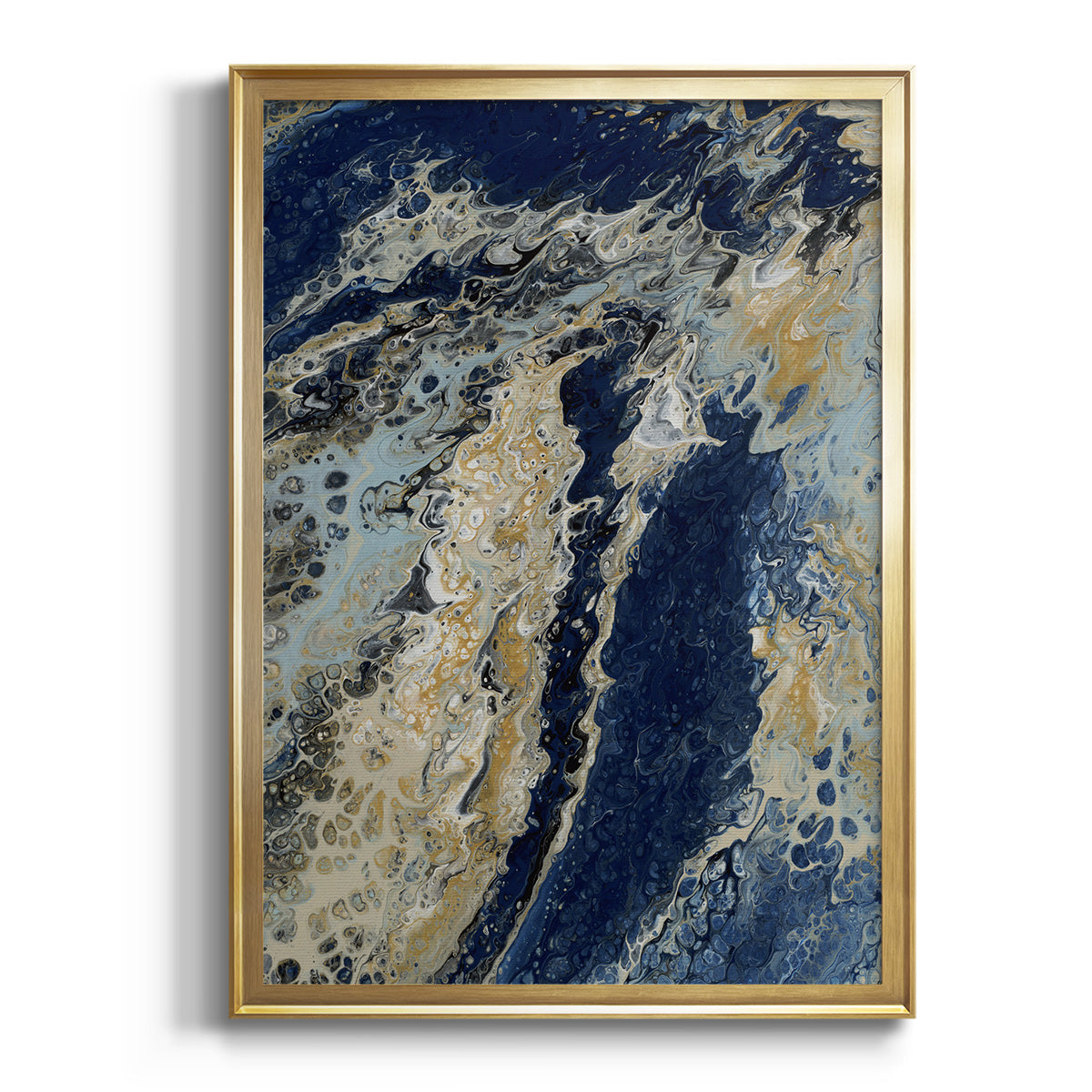 Sepia Botanical Journal I - Modern Framed Canvas Print