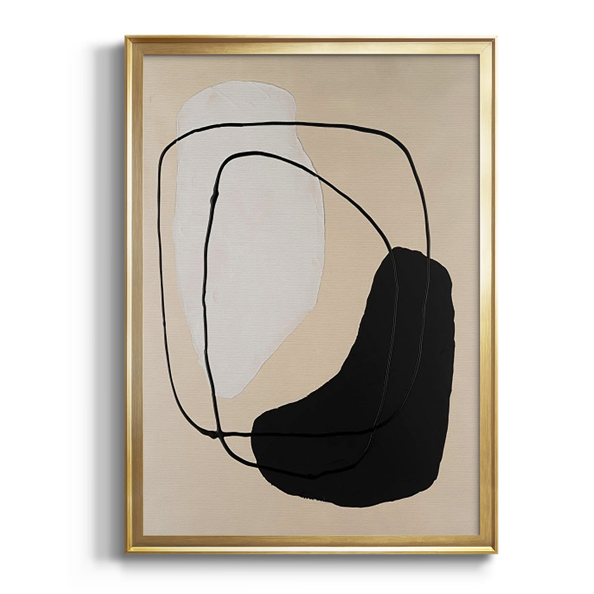 Soft Half Shell I - Modern Framed Canvas Print