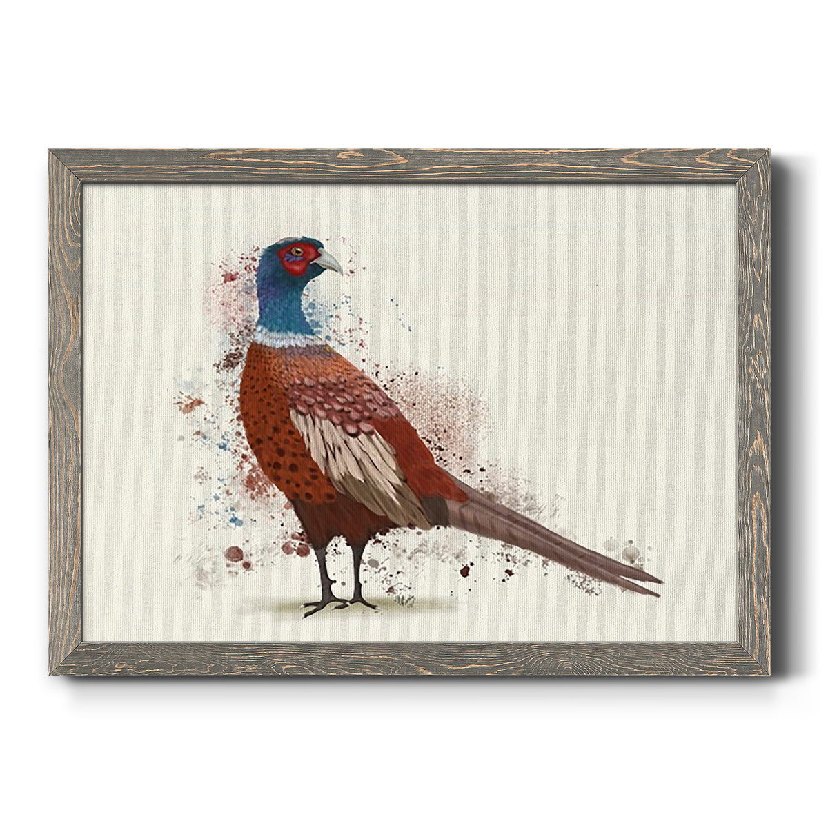 Pheasant Splash 5-Premium Framed Canvas - Ready to Hang