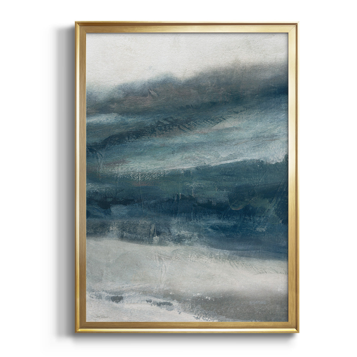 Soft Half Shell I - Modern Framed Canvas Print