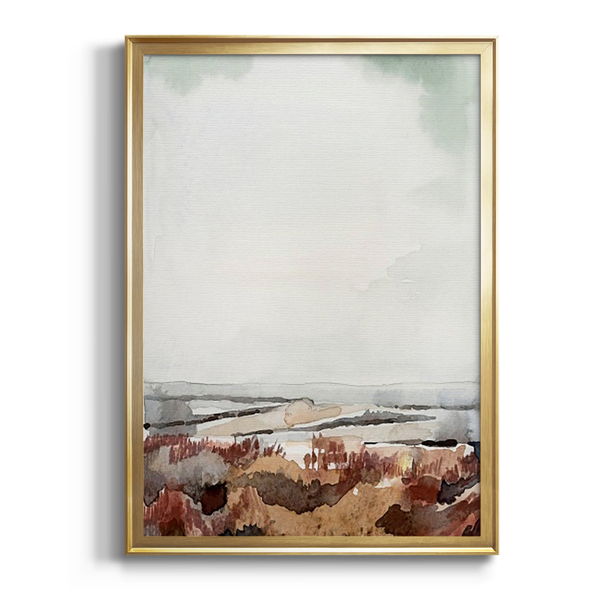 Soft Half Shell I - Modern Framed Canvas Print