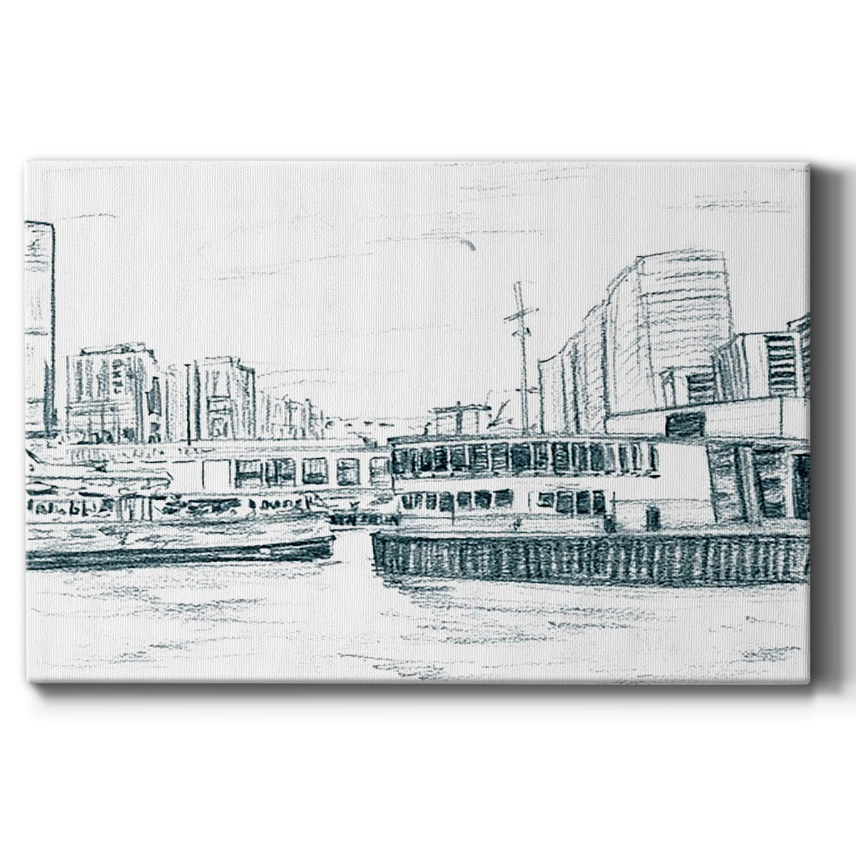 Ferryboats III - Canvas Art Print