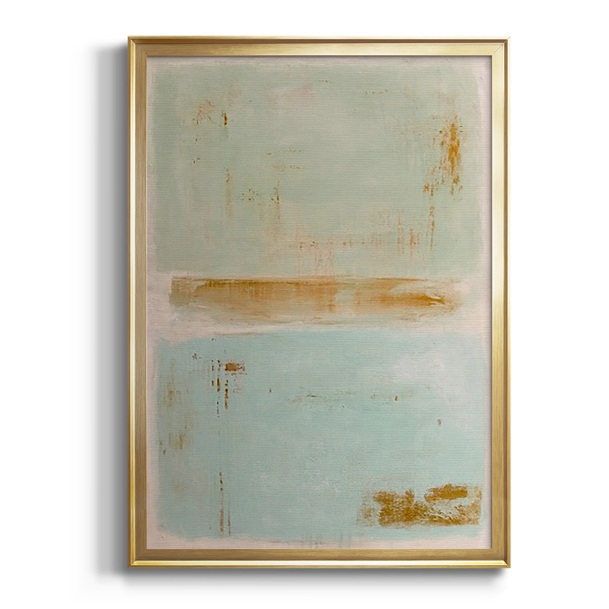 Sepia Botanical Journal I - Modern Framed Canvas Print