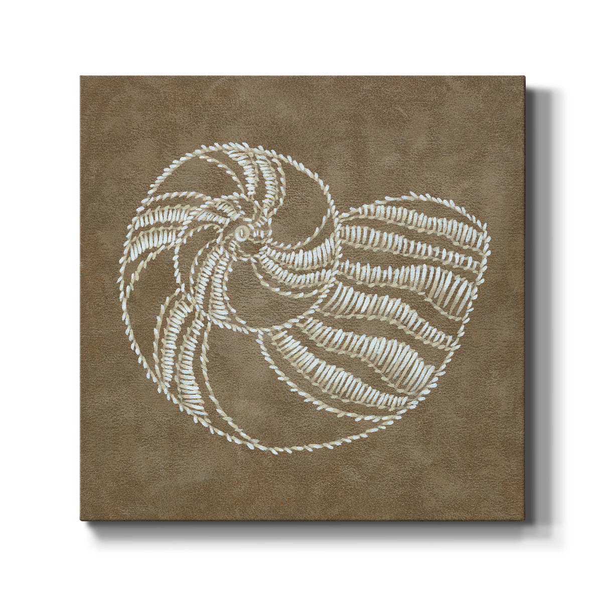 Embroidered Shells II - Canvas Art Print