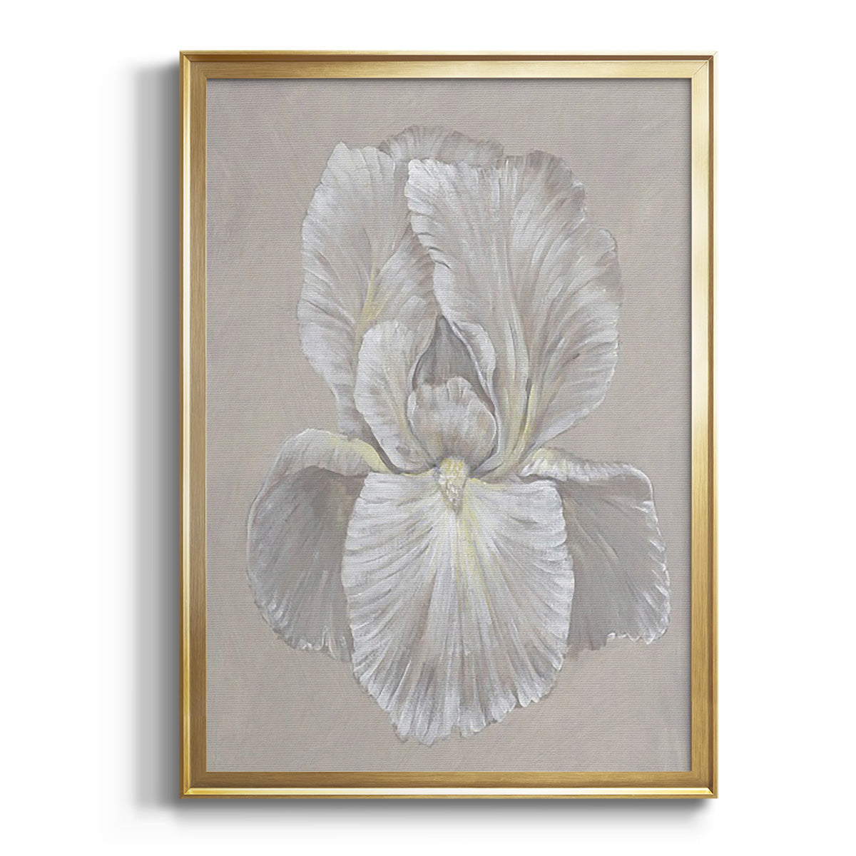 Sepia Botanical Journal I - Modern Framed Canvas Print