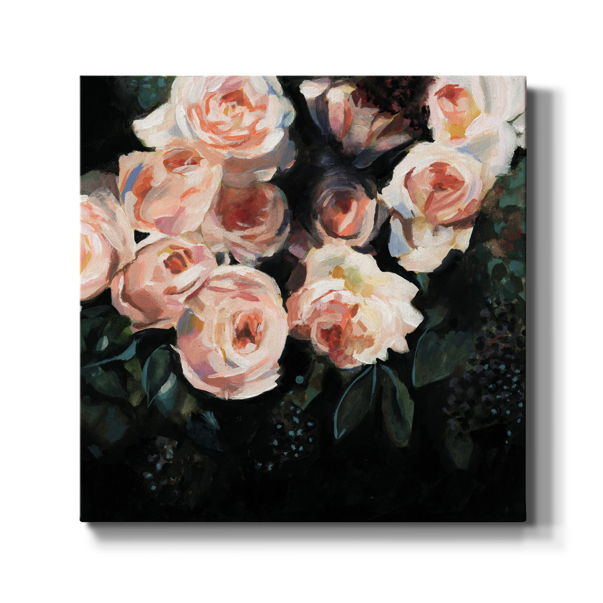 Peachy Blooms I - Canvas Art Print