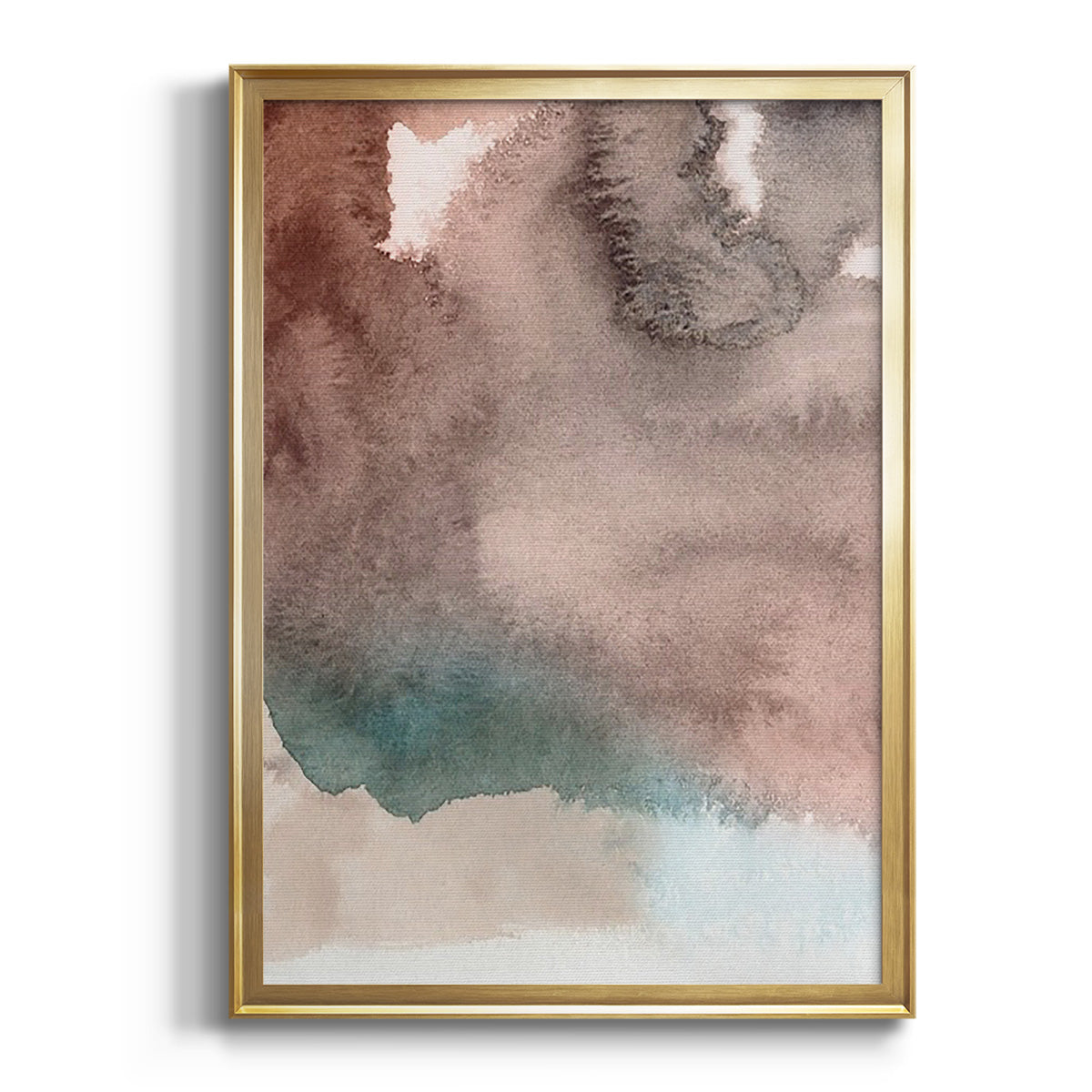 Red Ochre Abstract I Premium Framed Print - Ready to Hang
