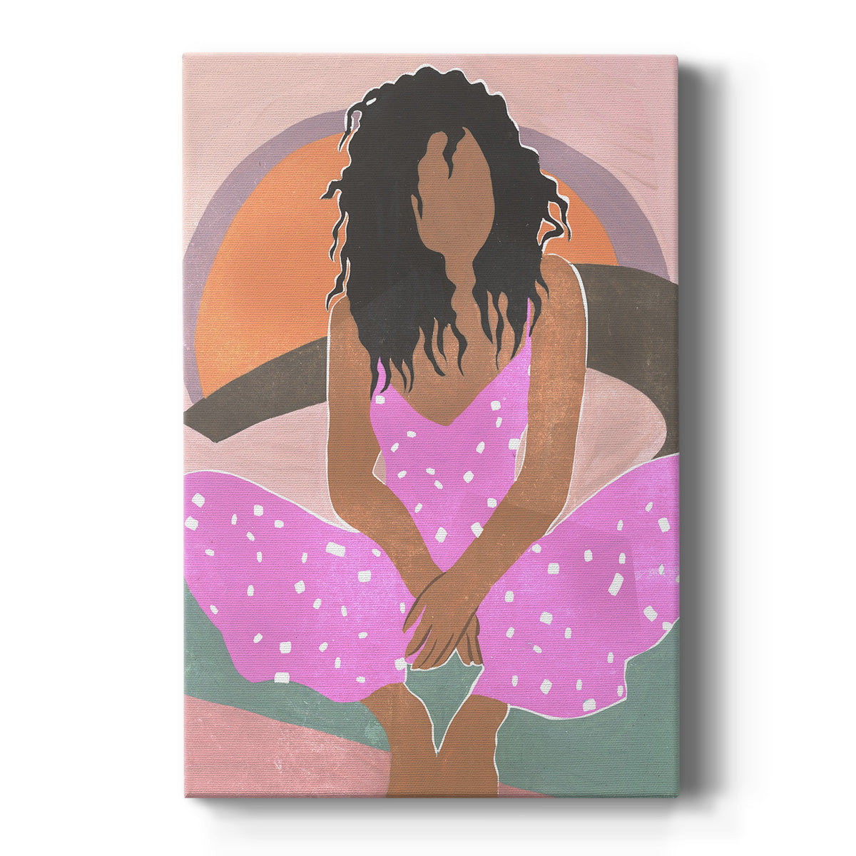 Curly Lady IV - Canvas Art Print