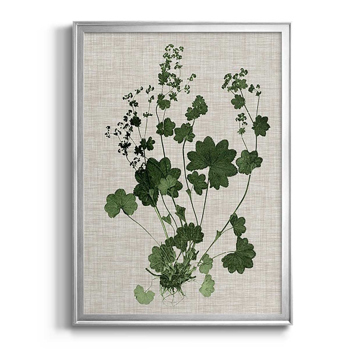 Forest Foliage on Linen III Premium Framed Print - Ready to Hang