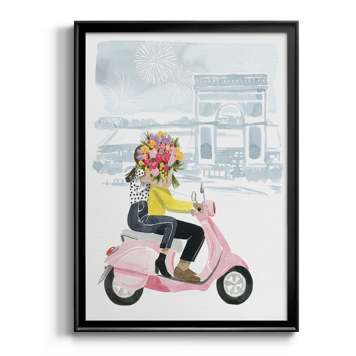 Paris in Love I Premium Framed Print - Ready to Hang