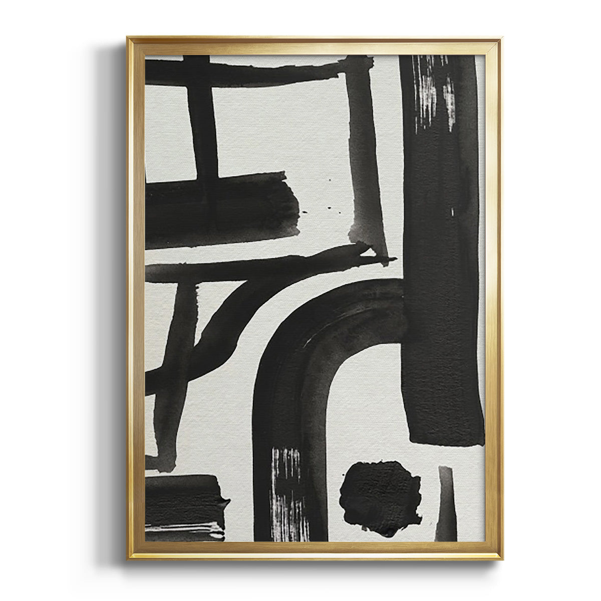 Soft Half Shell I - Modern Framed Canvas Print