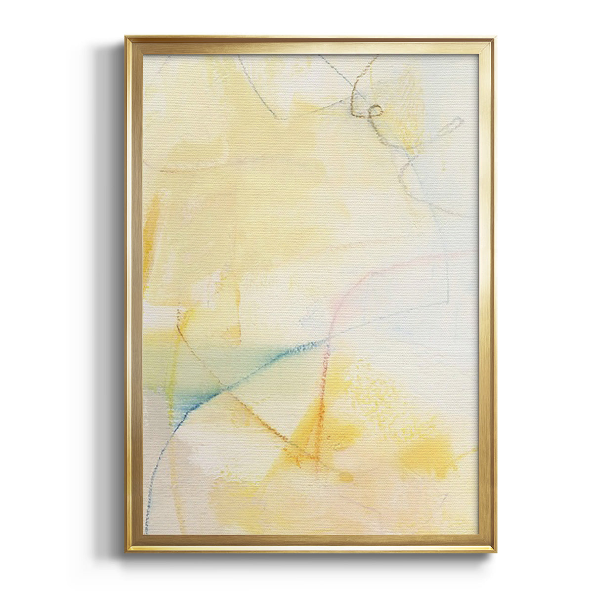 Soft Half Shell I - Modern Framed Canvas Print