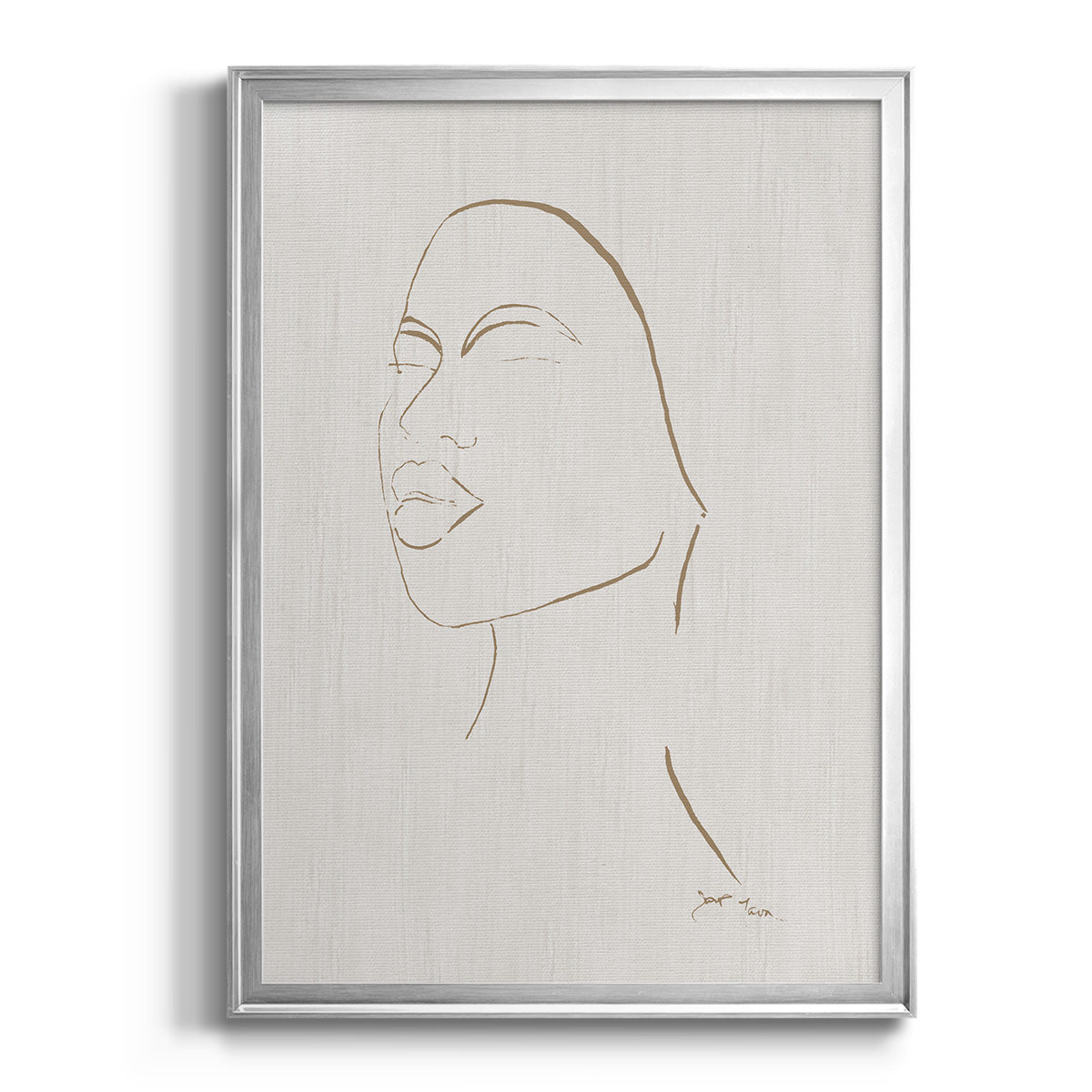 Portrait Sketch II Premium Framed Print - Ready to Hang